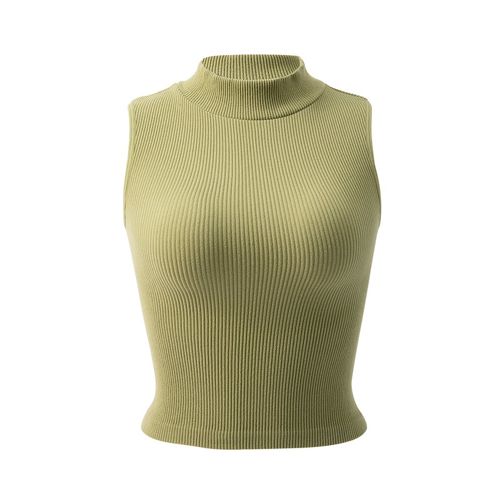 1507 Sleeveless High-Neck Top
